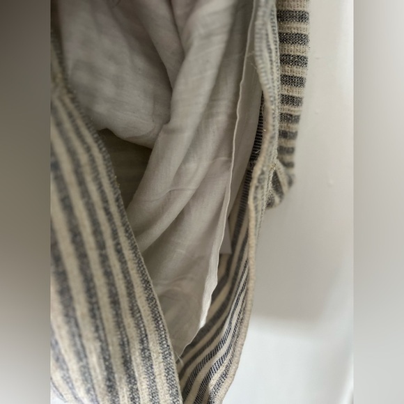 BOGO Reiss Cream & Gray Striped Dress - Picture 10 of 11